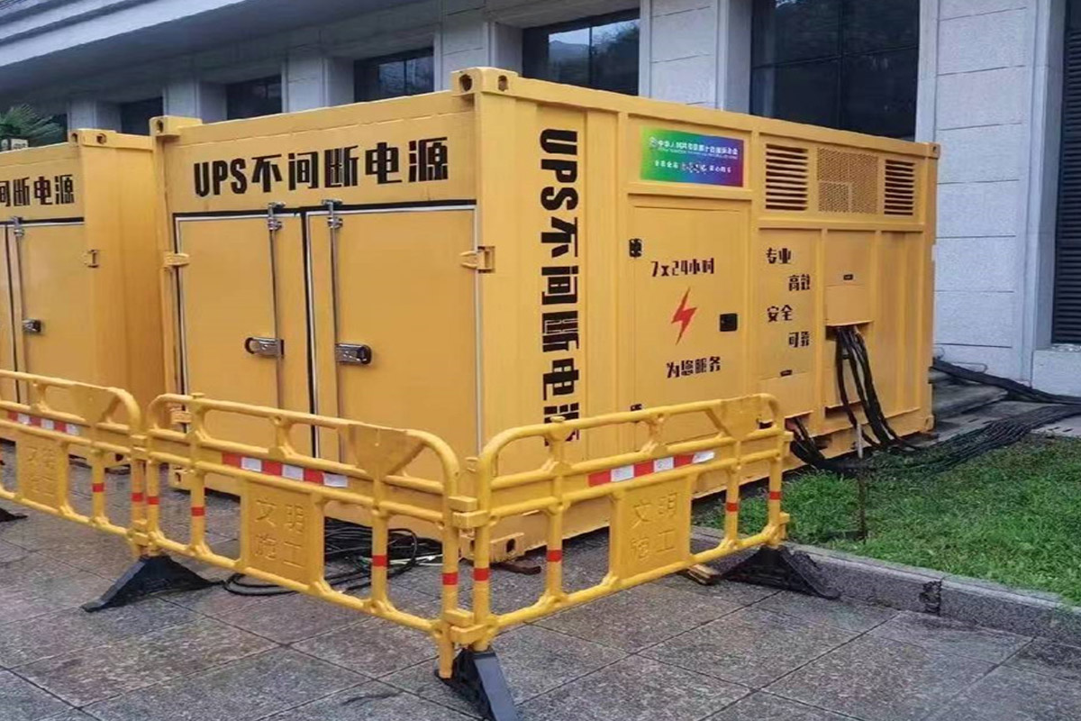 施甸发电机租赁施工现场