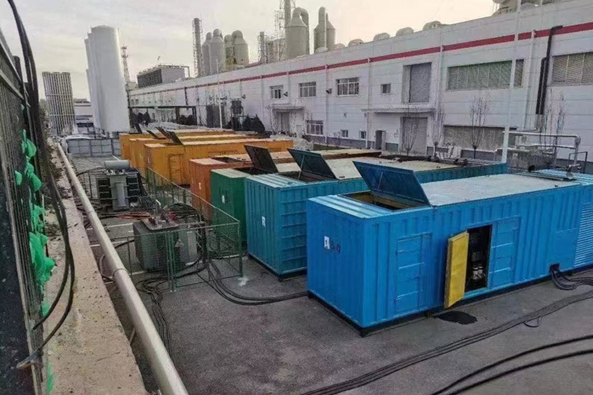 施甸发电机租赁施工现场